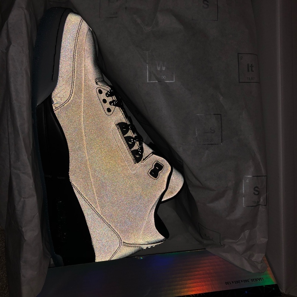 Air Jordan 5lab3 black reflective Sz.12